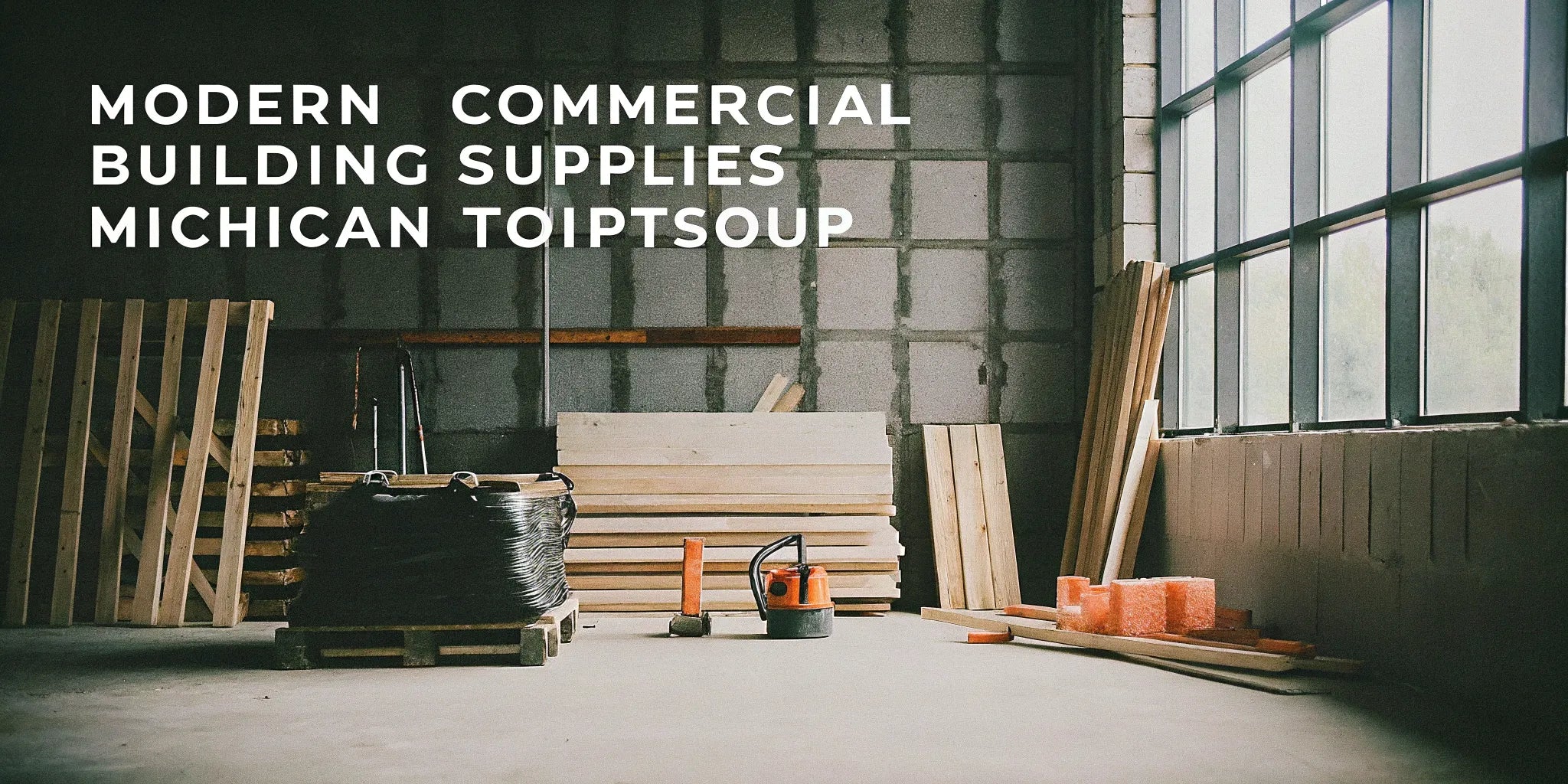 A warehouse of commercial building supplies from a top supplier in Michigan.