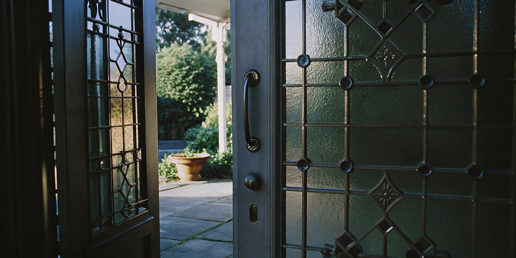 Secure, stylish steel front door.