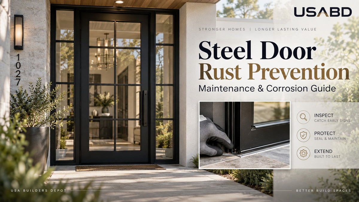 USA Builders Depot steel door rust prevention maintenance and corrosion guide