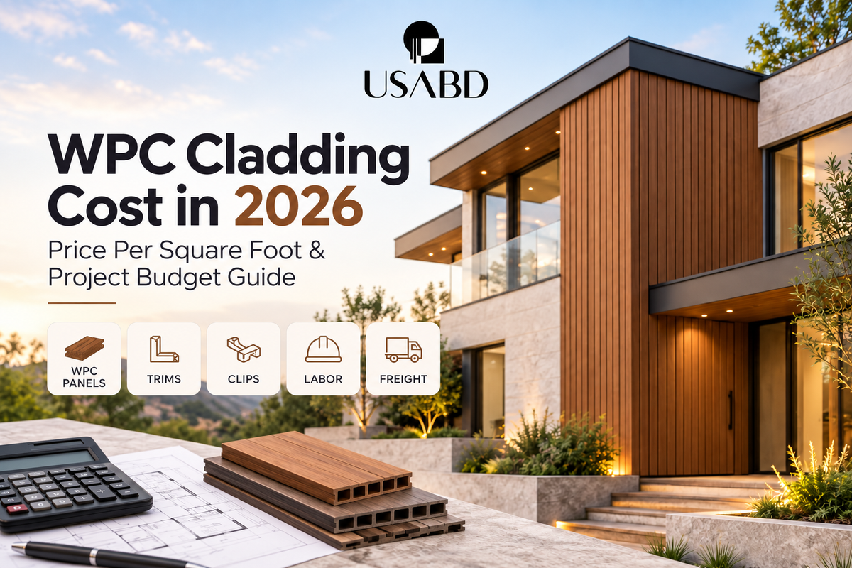 WPC cladding cost in 2026 guide with panel, trim, clip, labor and freight budgeting