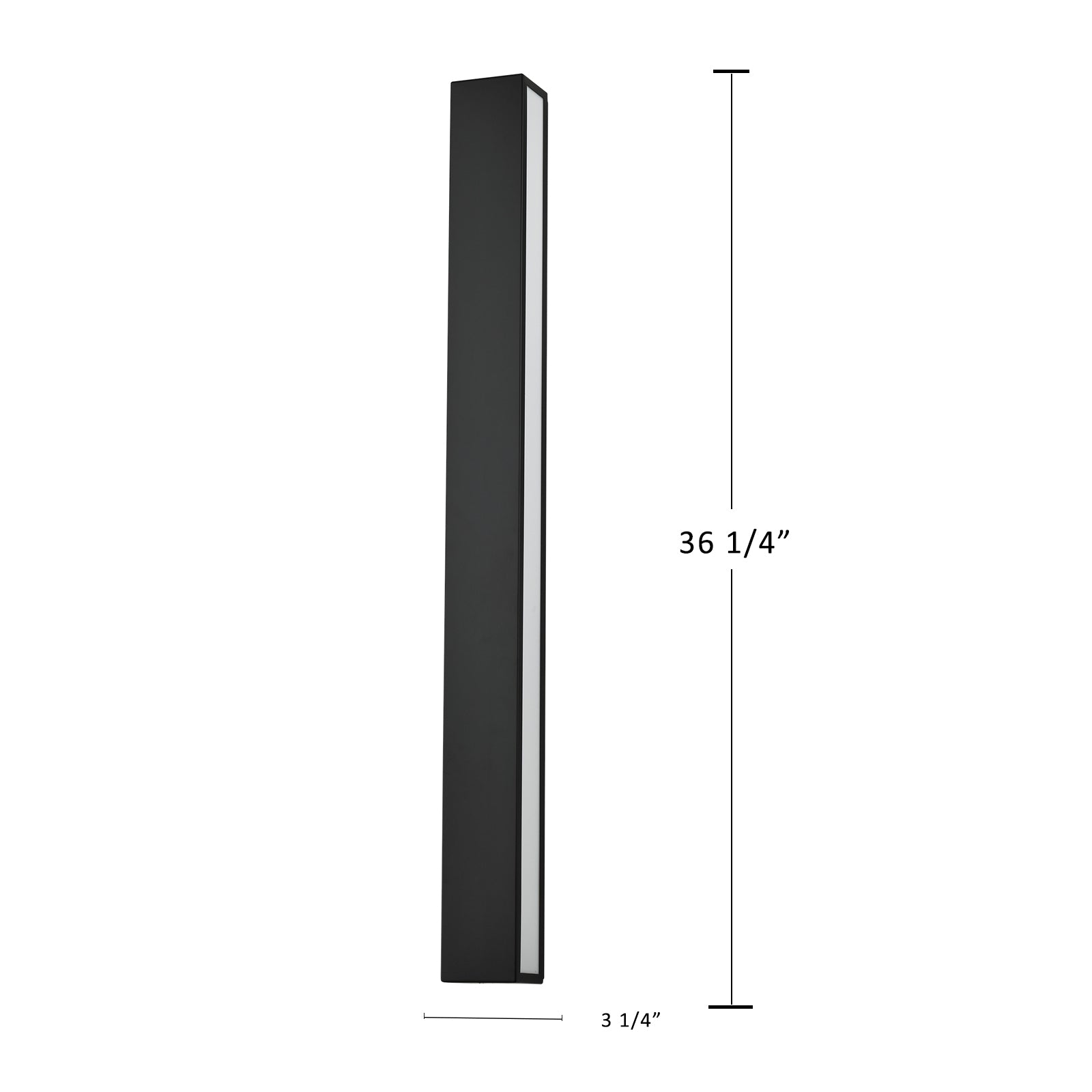 Lanternio Black Led Outdoor Wall Scones