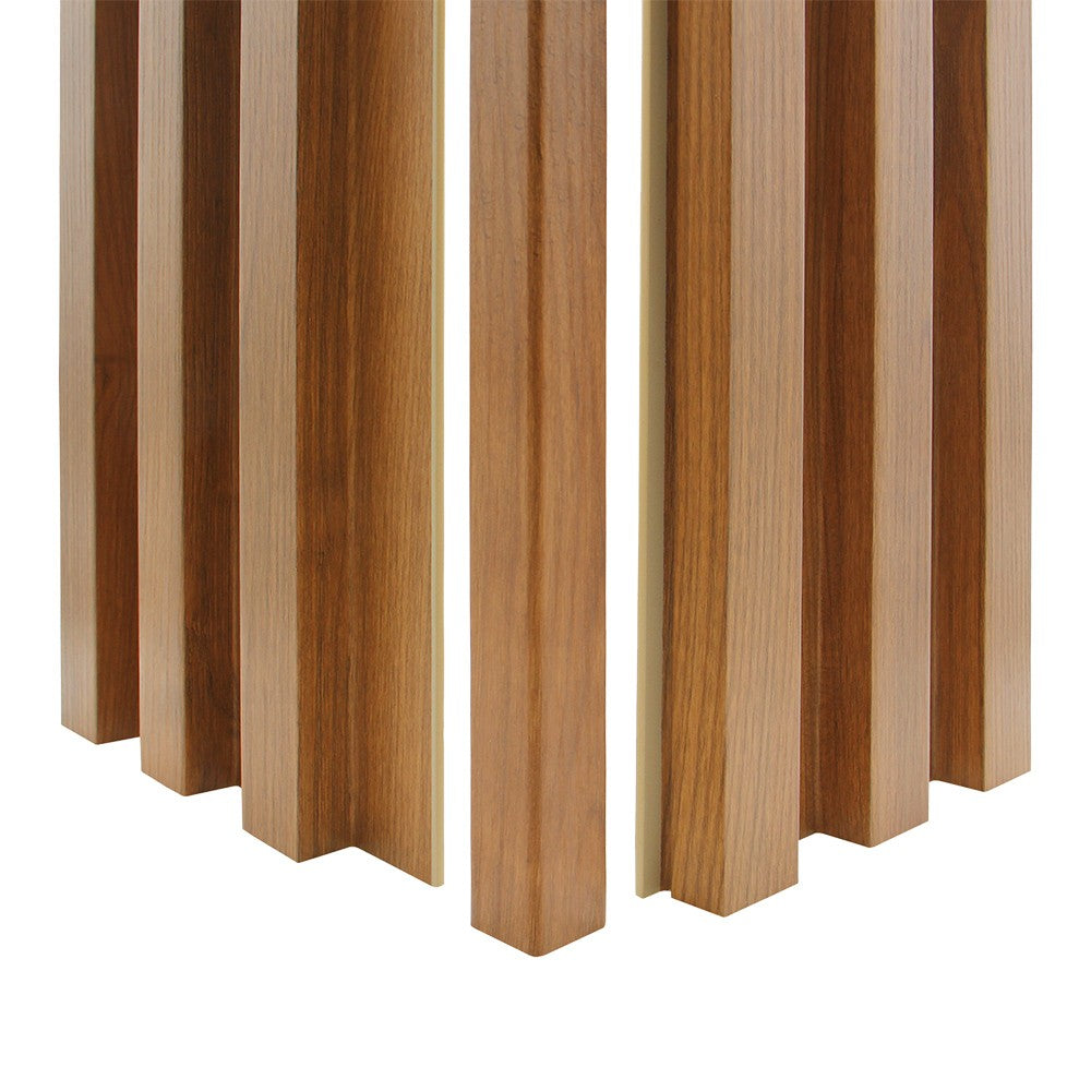 Brown Chestnut WPC Corner Trim Wall Panel 3