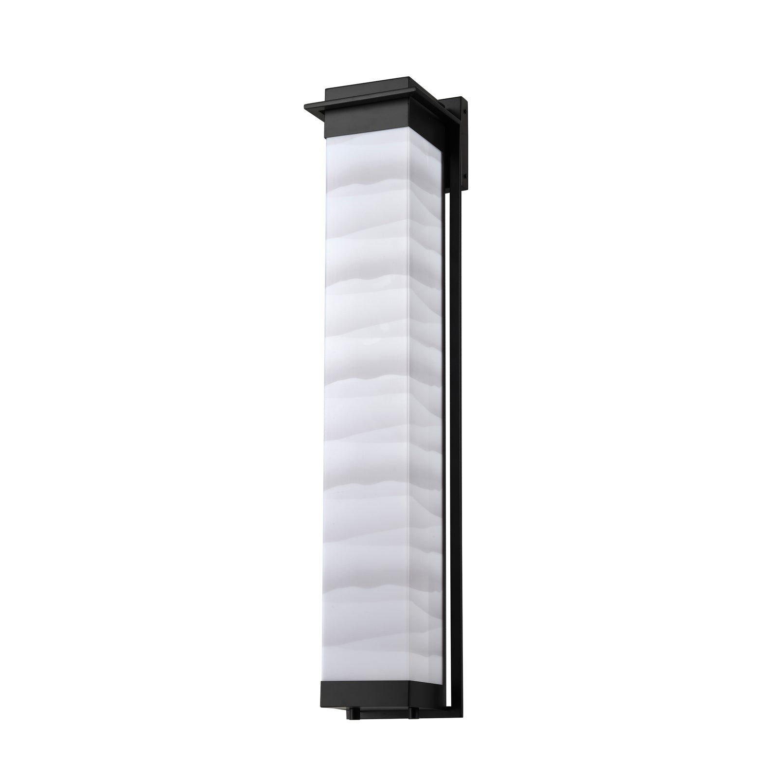 Livia Black Led Outdoor Wall Scones