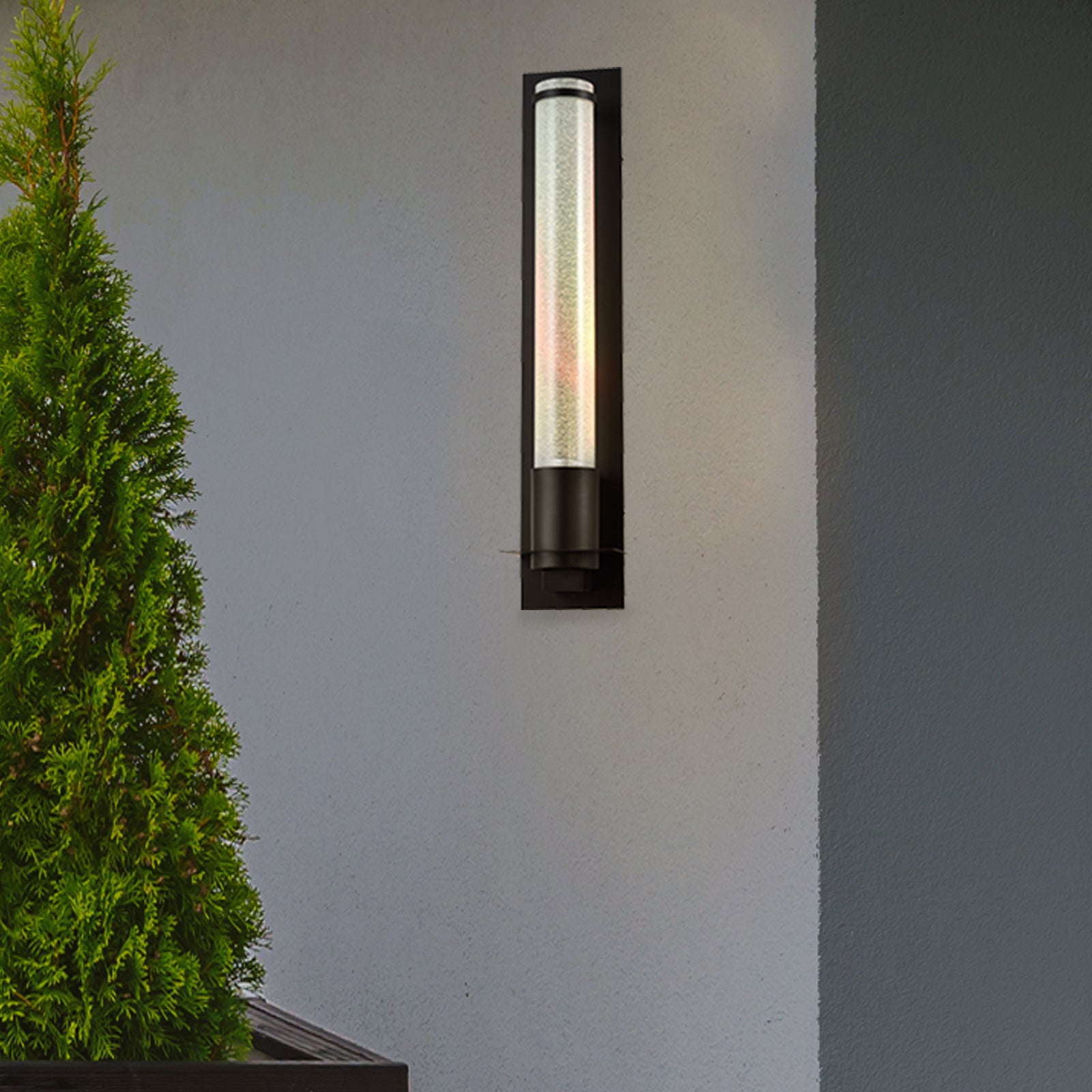 image Synesia Black Outdoor Wall Light