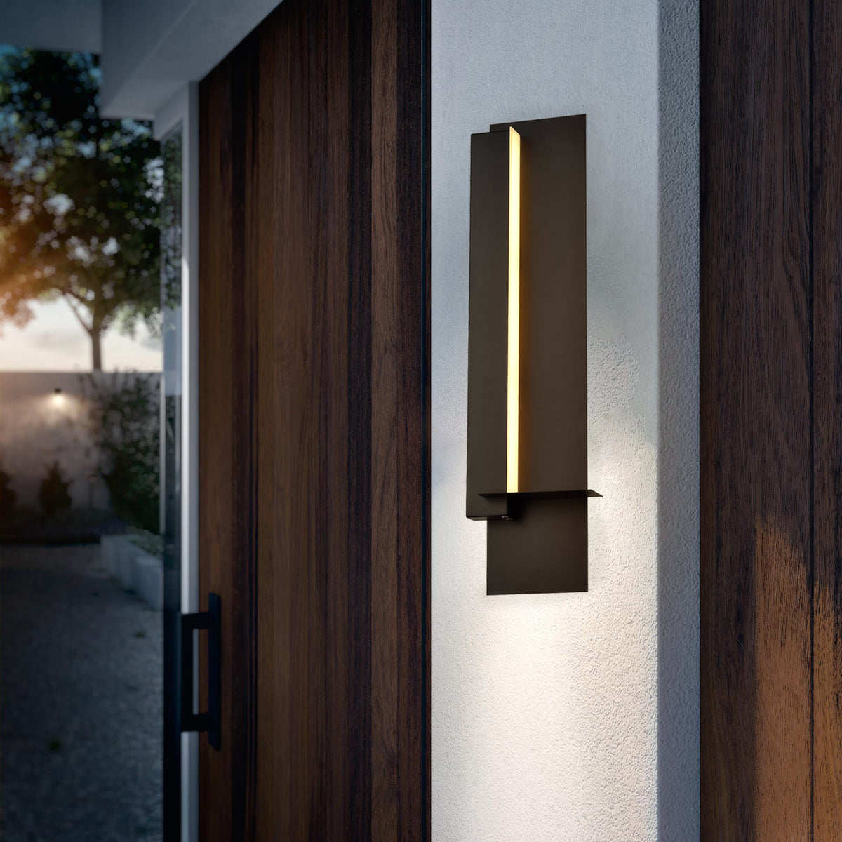 Luxcel Bronze Outdoor Wall Light