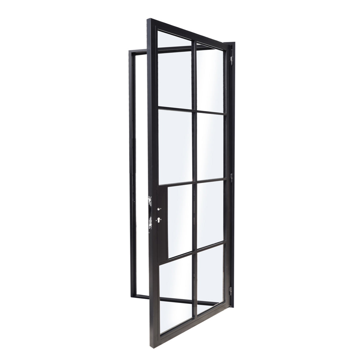 View of 8 Lite Single Steel Door, 36x80"