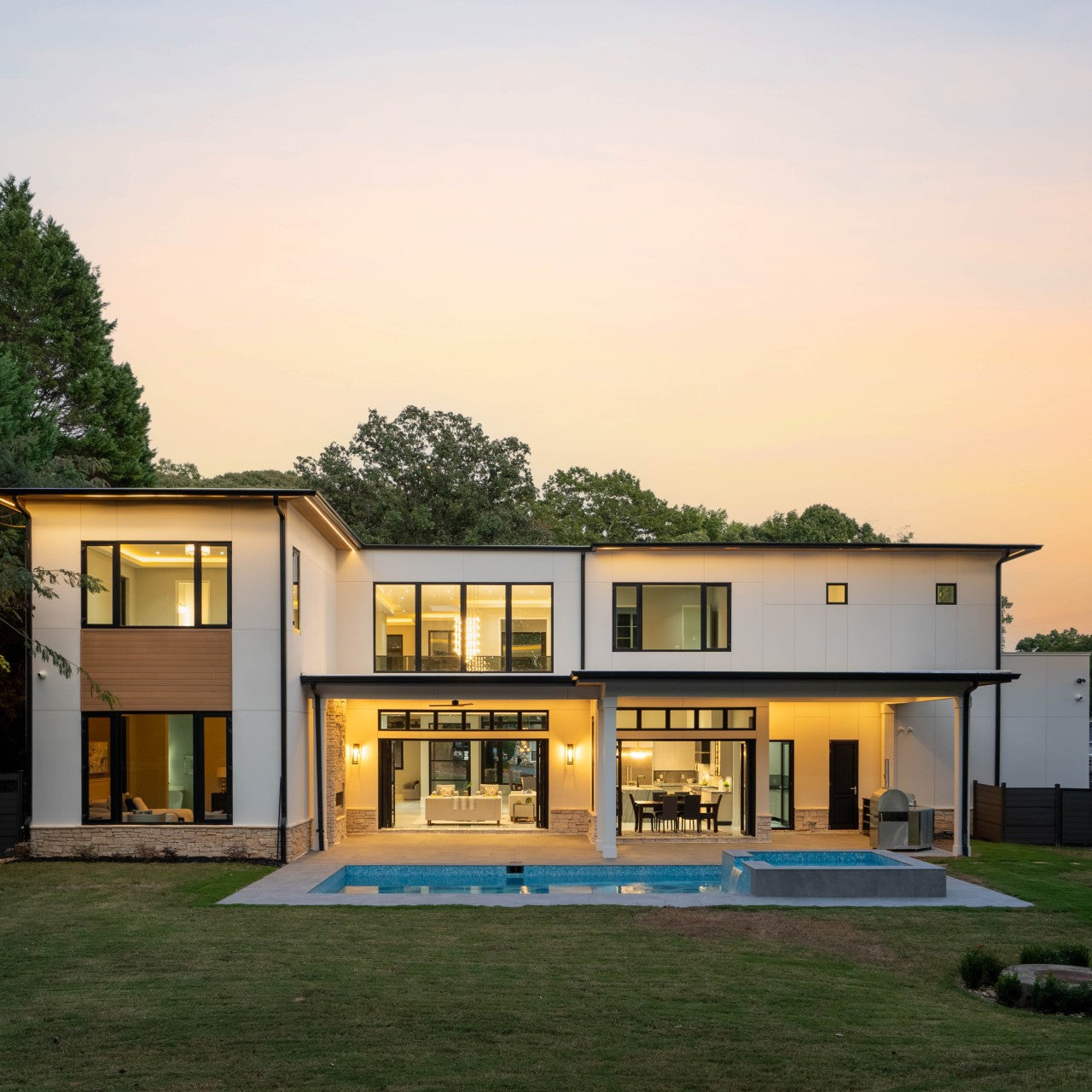 image of fiber cement board with home