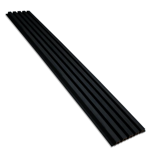 Exterior Fluted Slat Wall Panel, Charcoal/Black