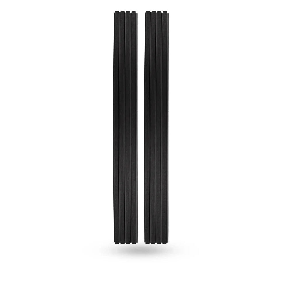 Exterior Fluted Slat Wall Panel, Charcoal/Black
