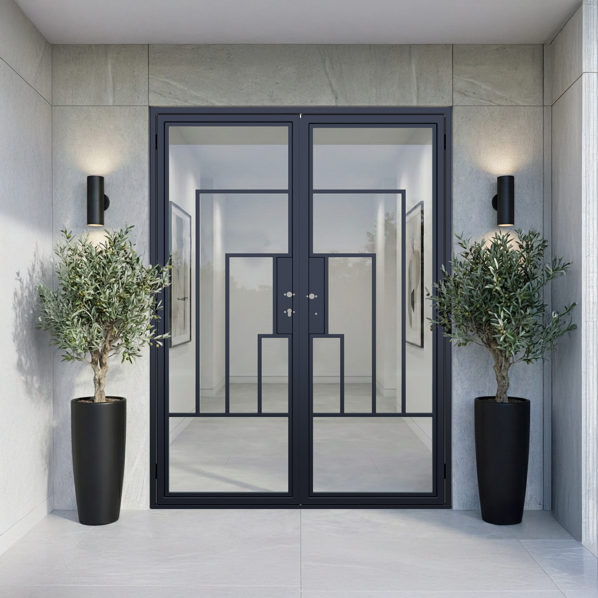 Cuivre Modern - Double | Steel French Door 60 x 96"