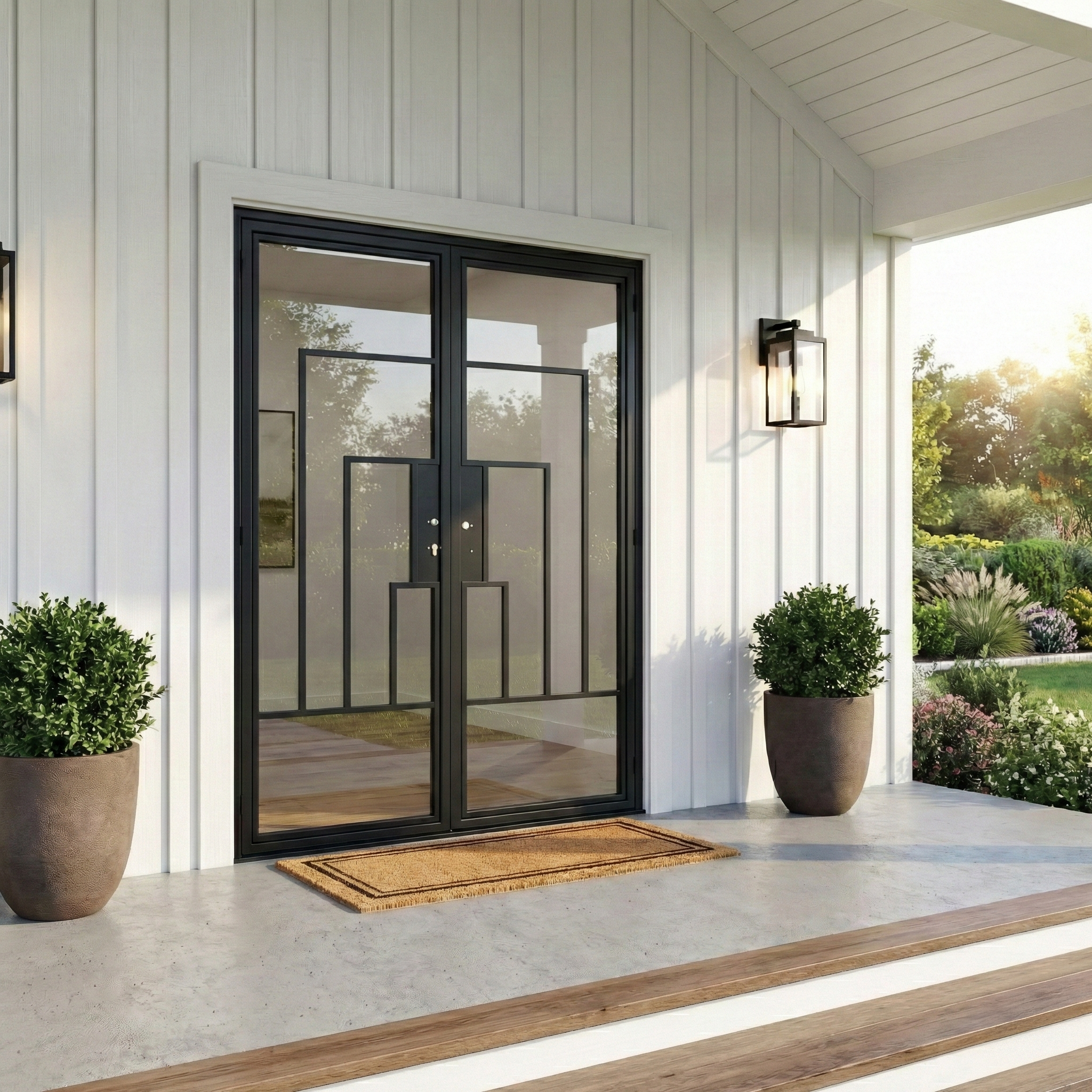 Cuivre Modern - Double | Steel French Door 60 x 96"