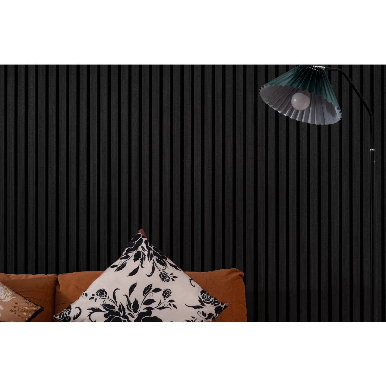Luxury Acoustic Wall Panel, Dark Ebony