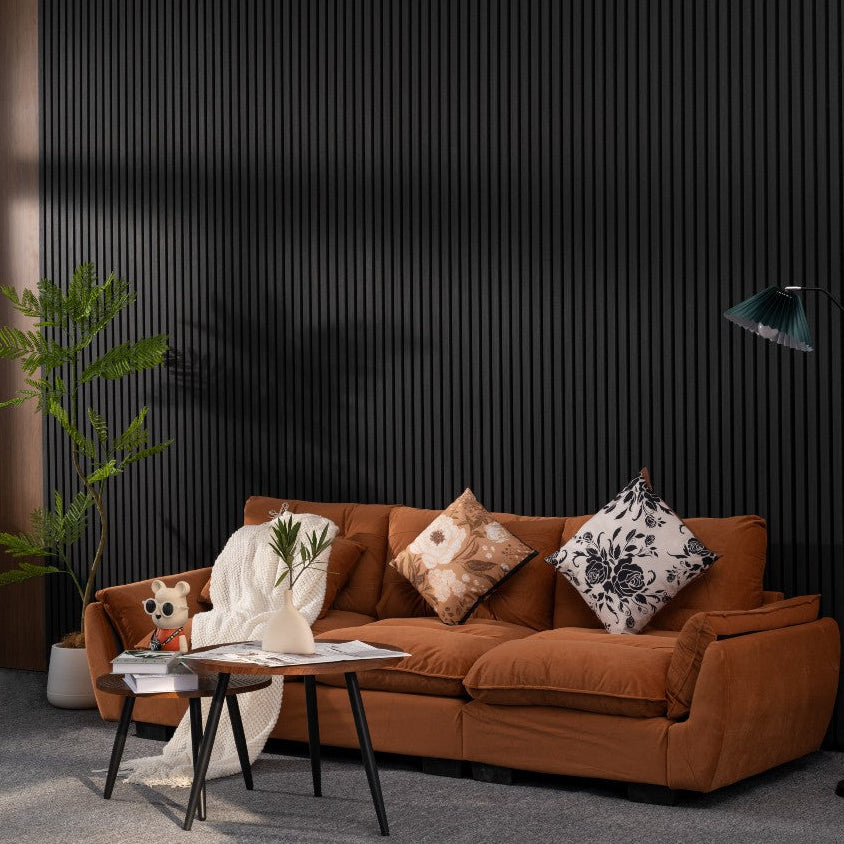 Luxury Acoustic Wall Panel, Dark Ebony
