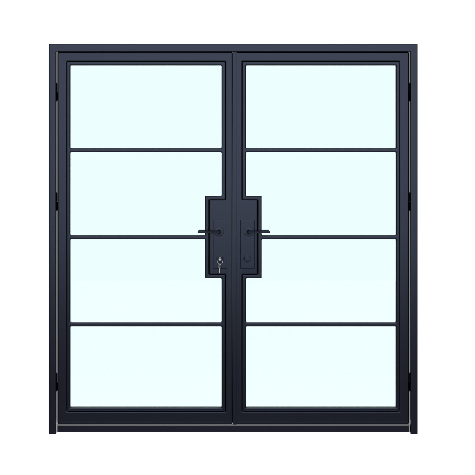 4 Lite Double Steel Door (New Design)