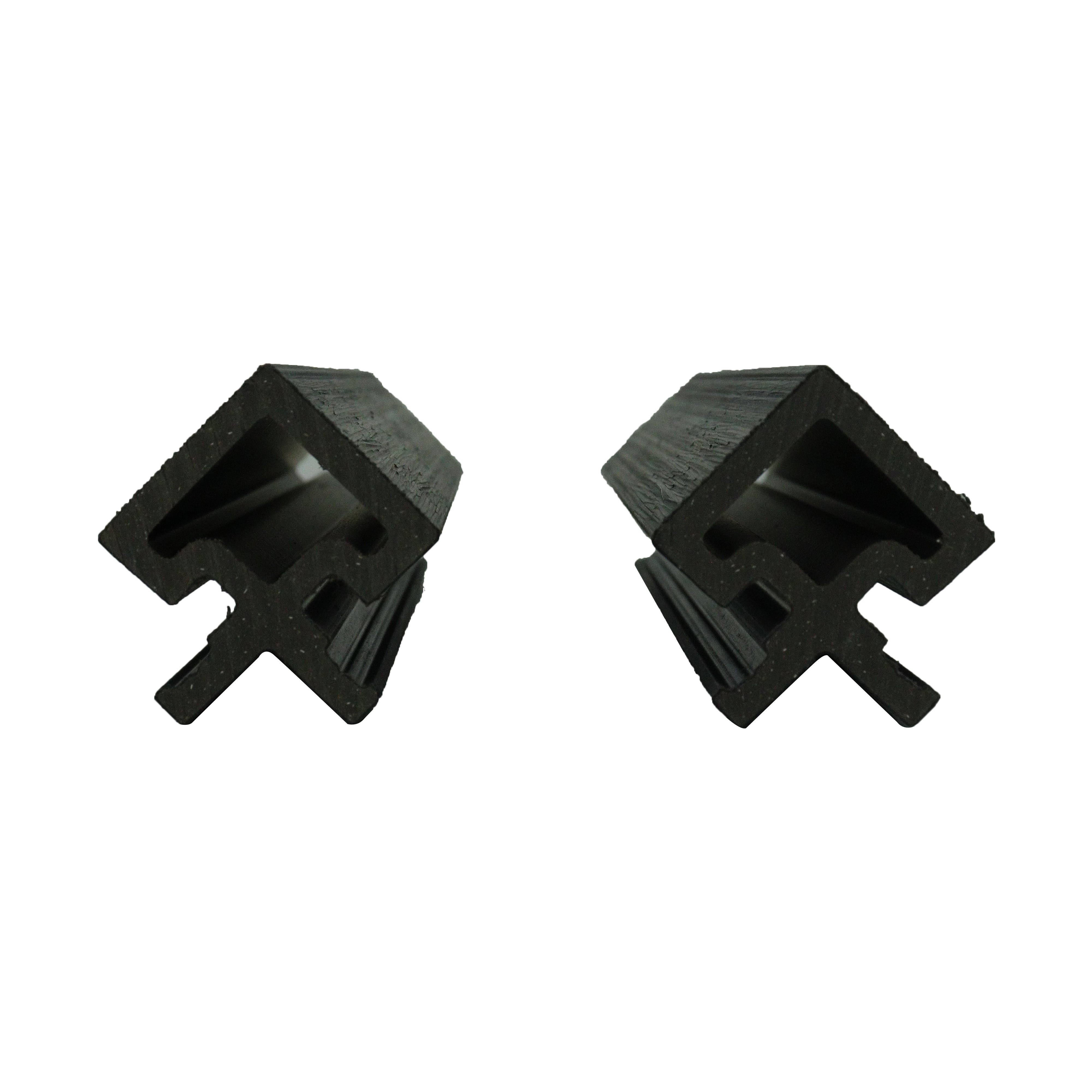 Black Color Fluted Panel Trim