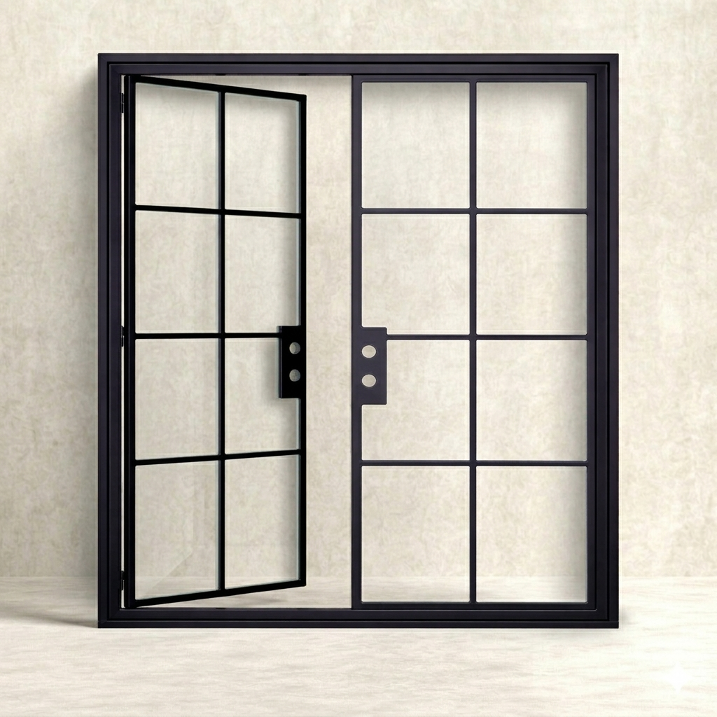 Lite 8 - Double | Steel French Door 60 x 120"