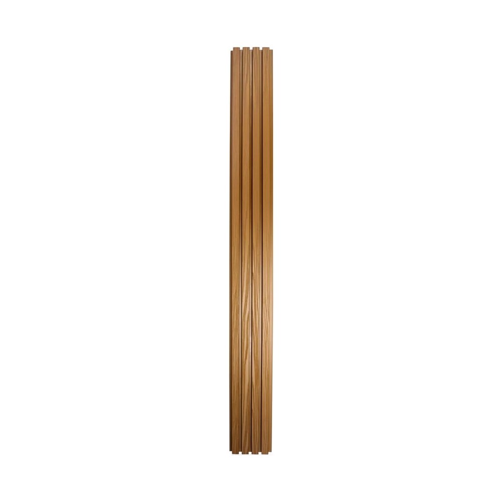 Exterior Fluted Slat Wall Panel, Golden Teak