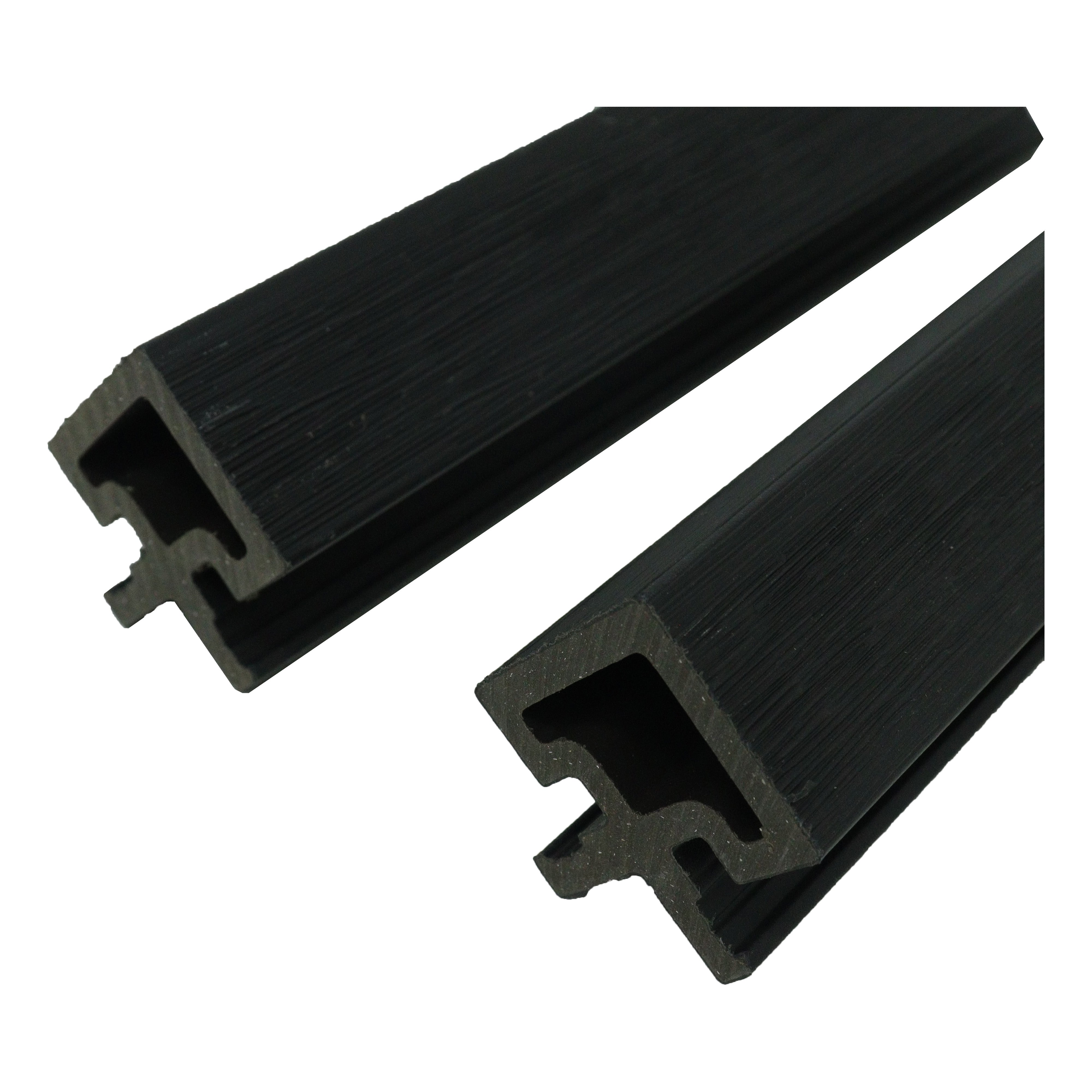 Fluted Panel Black Corner Trim
