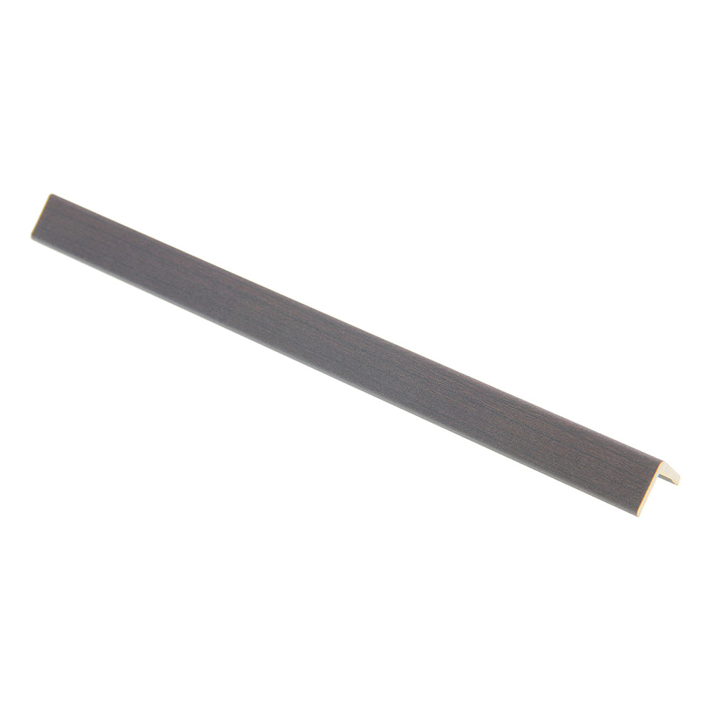 WPC Corner Trim Wall Panel in Graphite Black