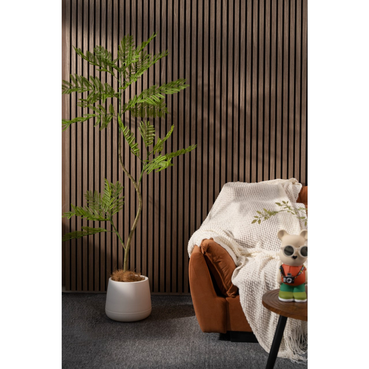 Luxury Acoustic Wall Panel, Light Brown Oak