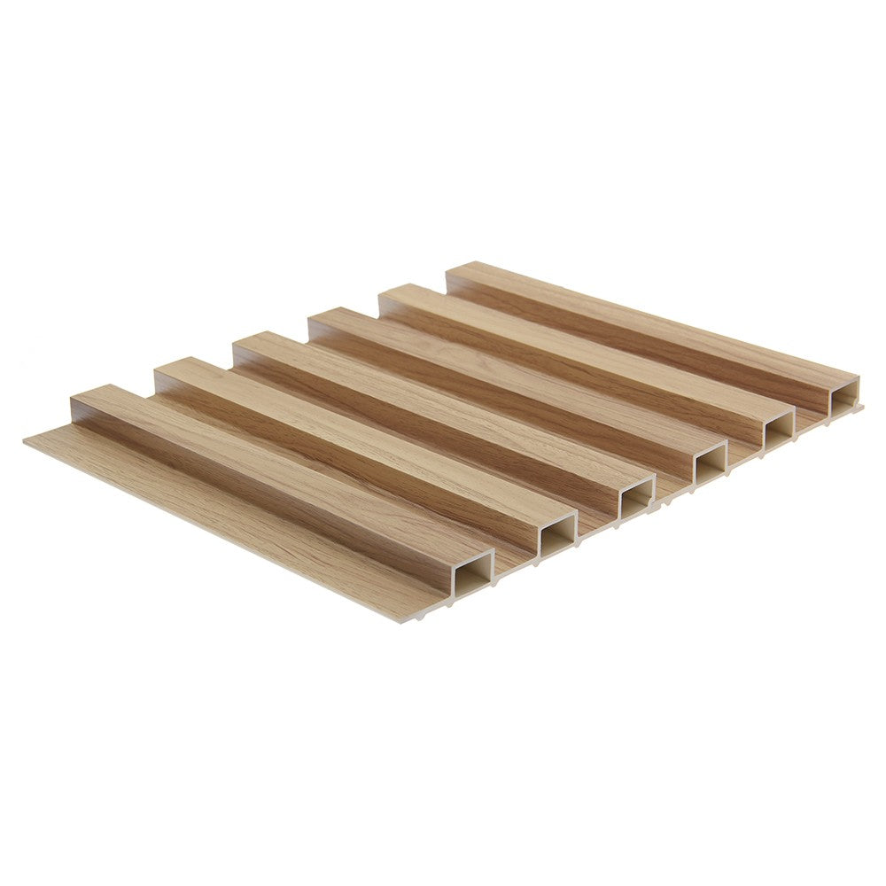 WPC Fluted Slat Wall Panel, Beech