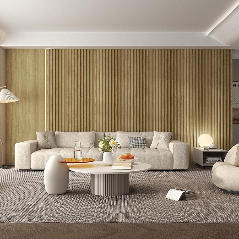 WPC Fluted Slat Wall Panel Beech