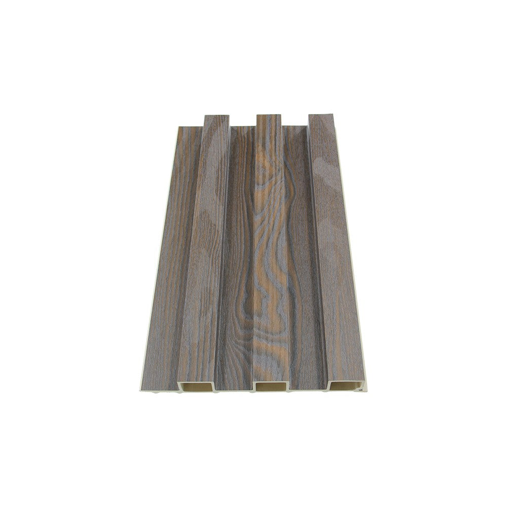 WPC Fluted Slat Wall Panel, Dark Walnut