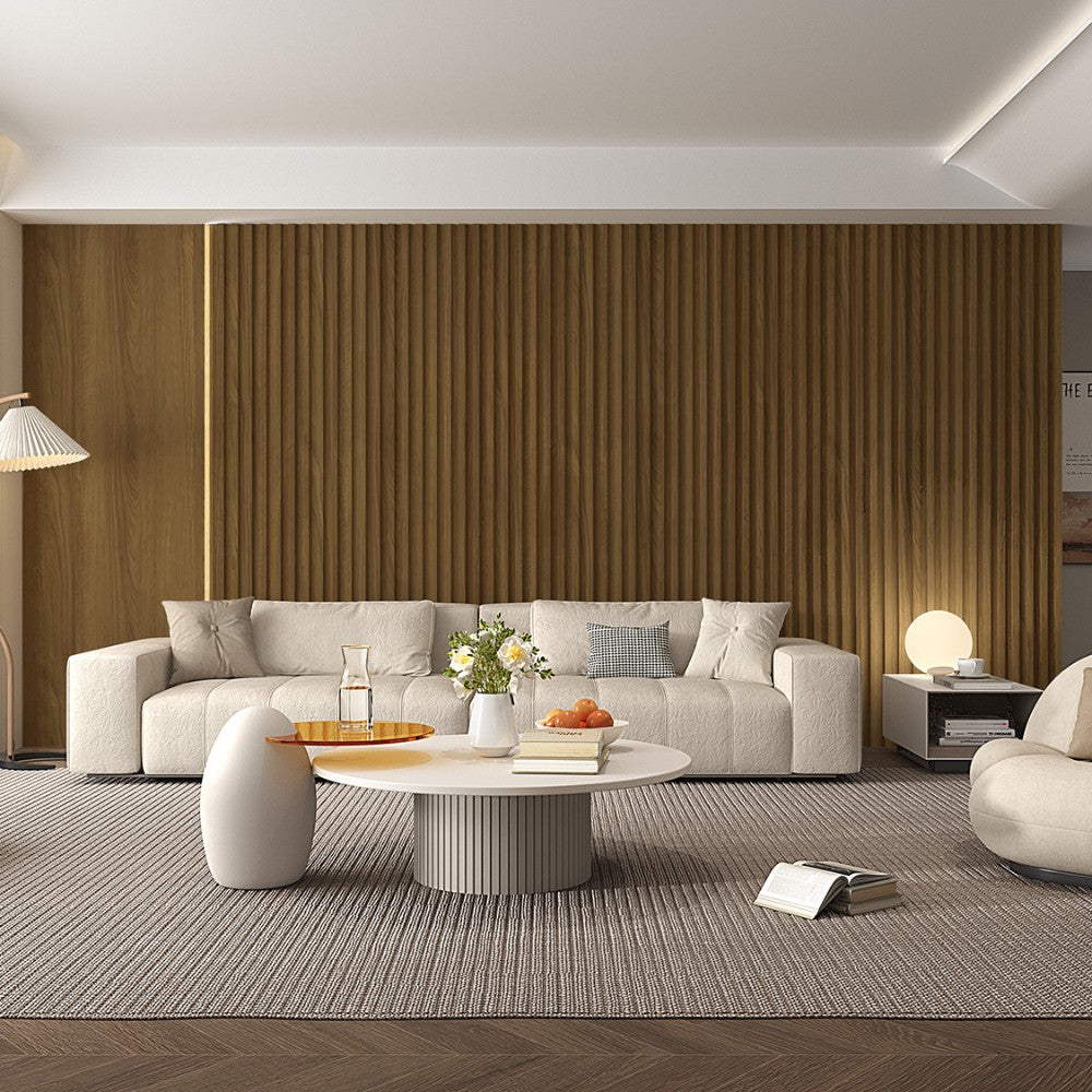 WPC Fluted Slat Wall Panel Forest Brown