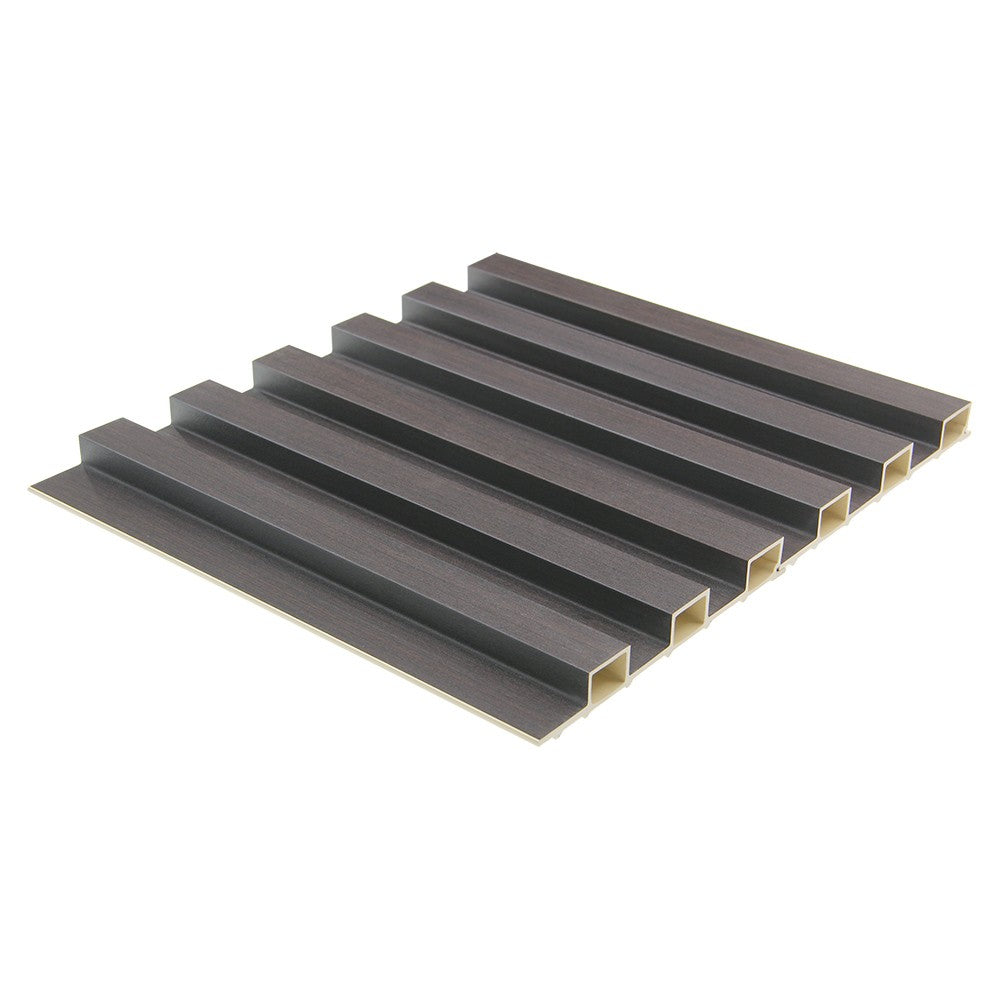 WPC Fluted Slat Wall Panel in Graphite Black image 1