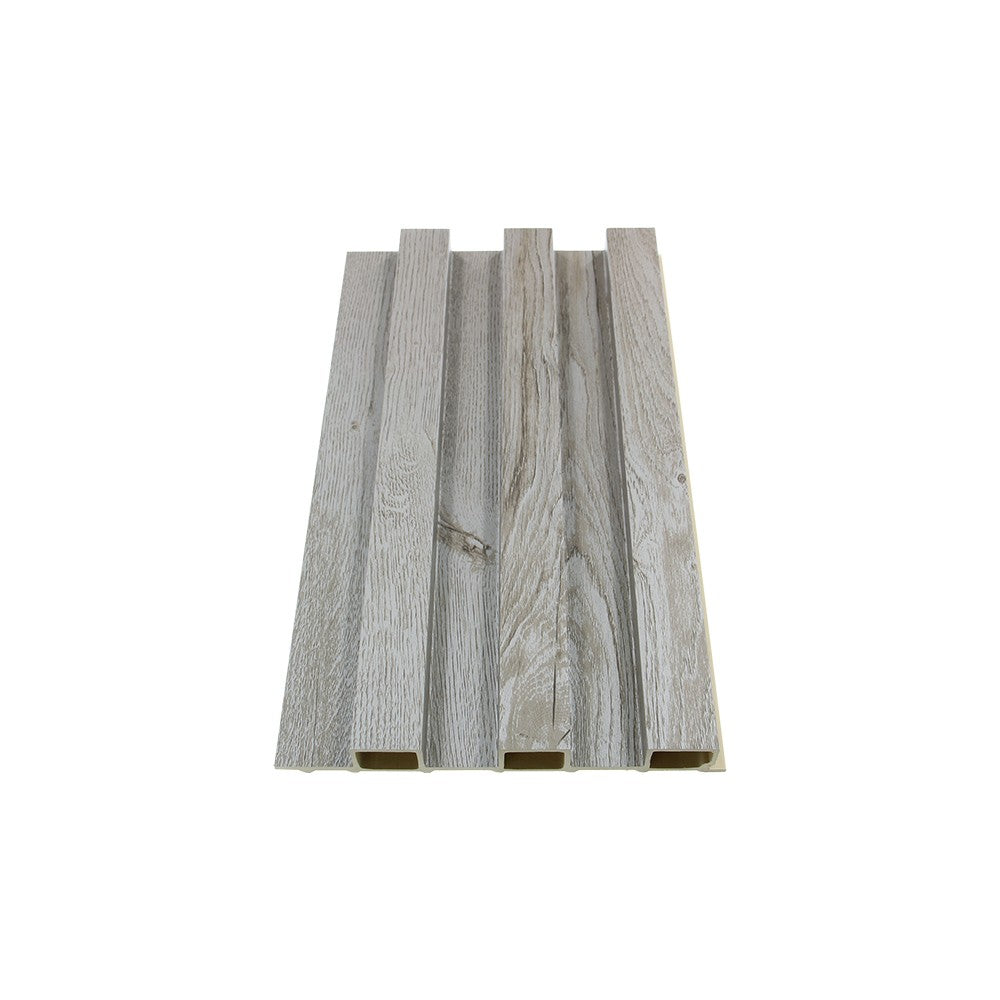 WPC Fluted Slat Wall Panel Natural Grey