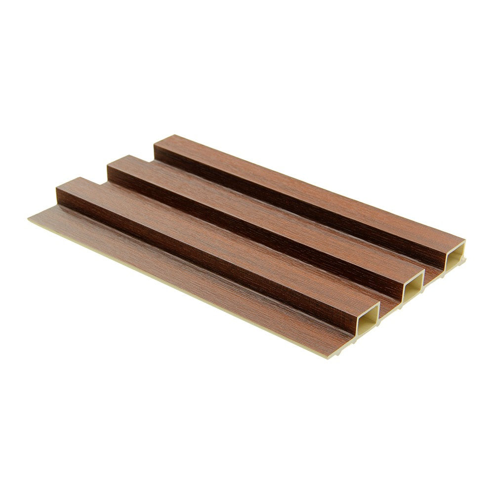 WPC Fluted Slat Wall Panel in Retro Red