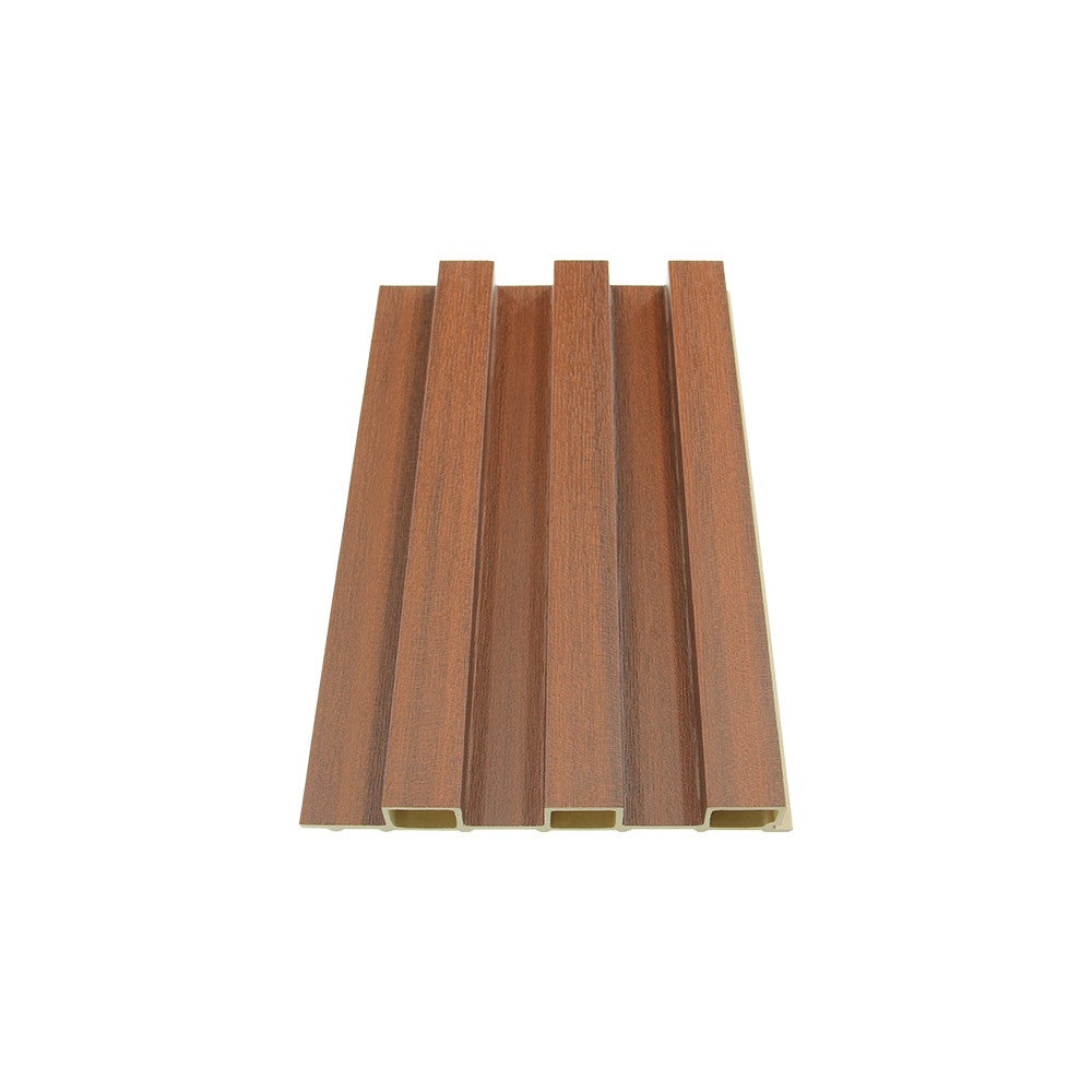 WPC Fluted Slat Wall Panel, Retro Red