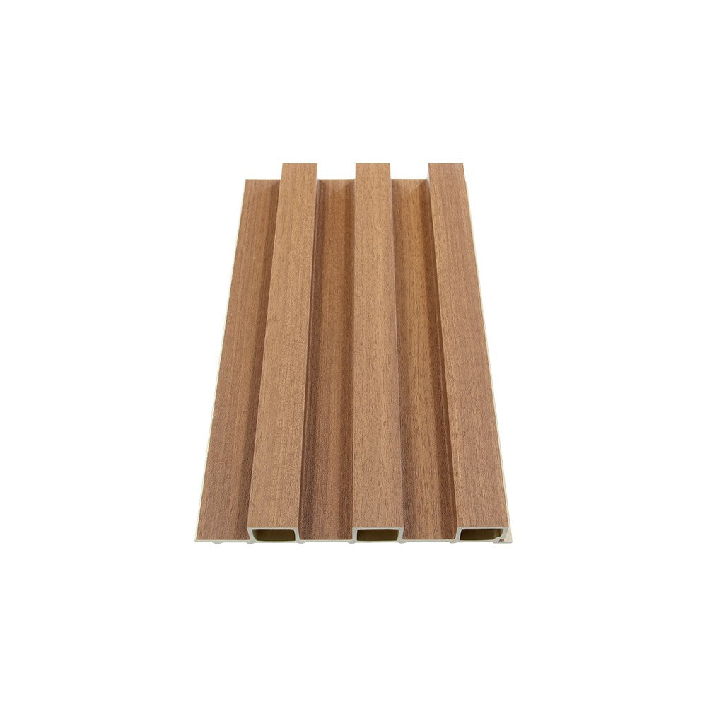 WPC Fluted Slat Wall Panel, Sandalwood