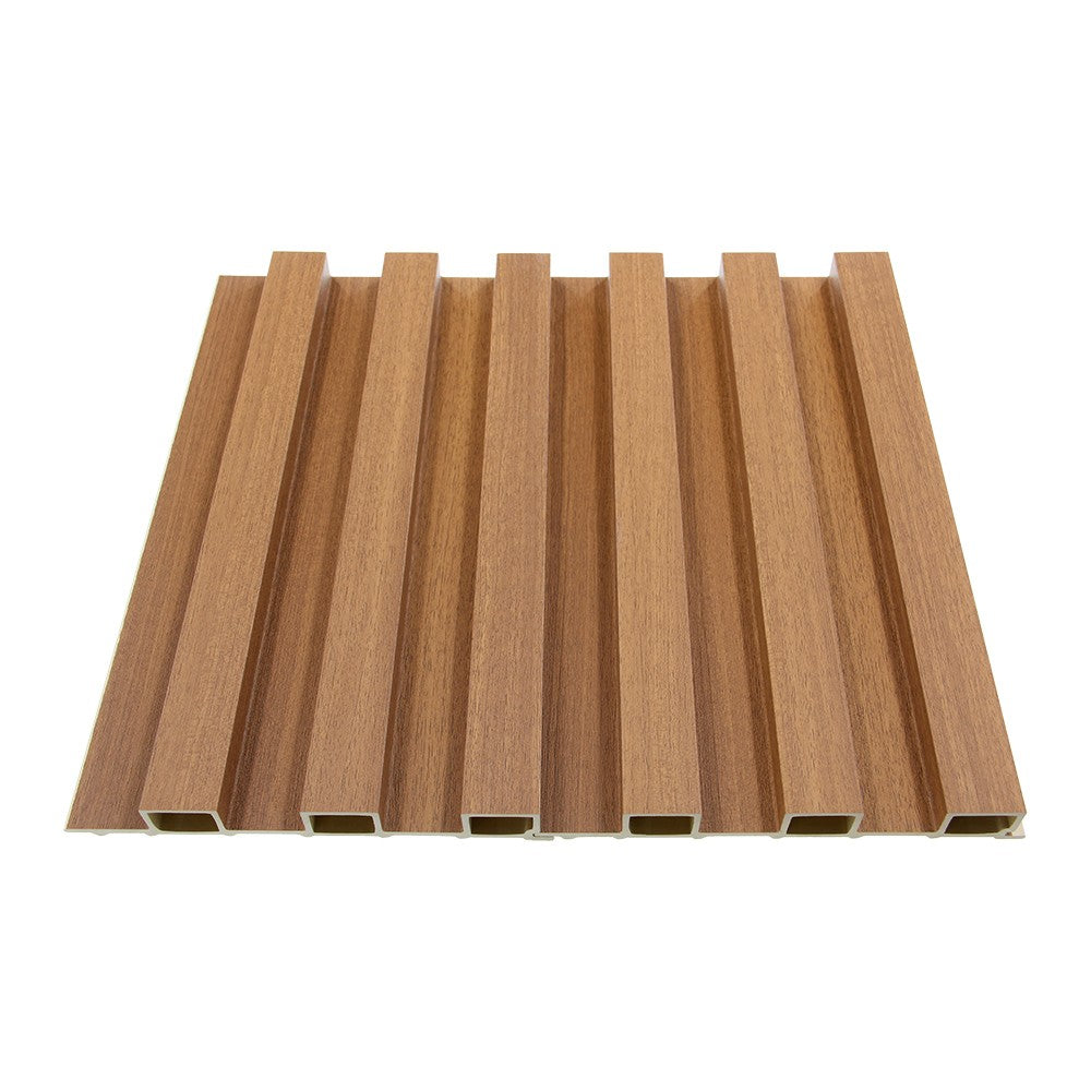WPC Fluted Slat Wall Panel, Sandalwood
