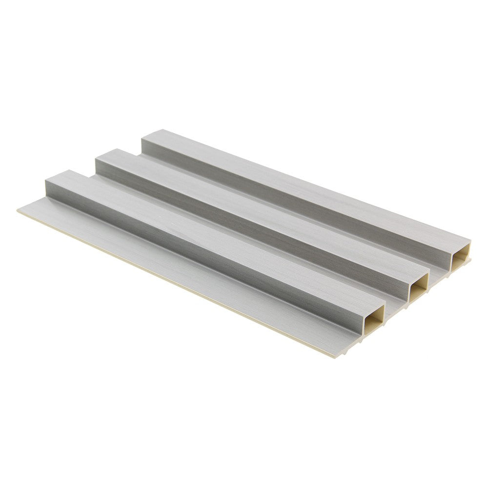 WPC Fluted Slat Wall Panel in Space Grey