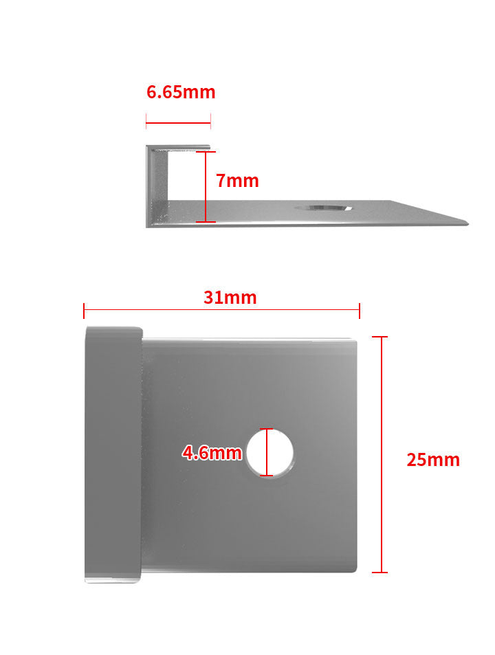 Size of Exterior WPC Wall Panel Clips
