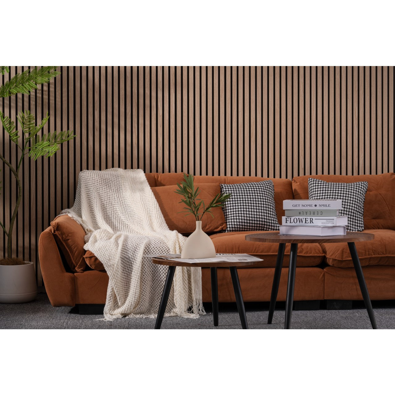 Luxury Acoustic Wall Panel, Raw White Oak