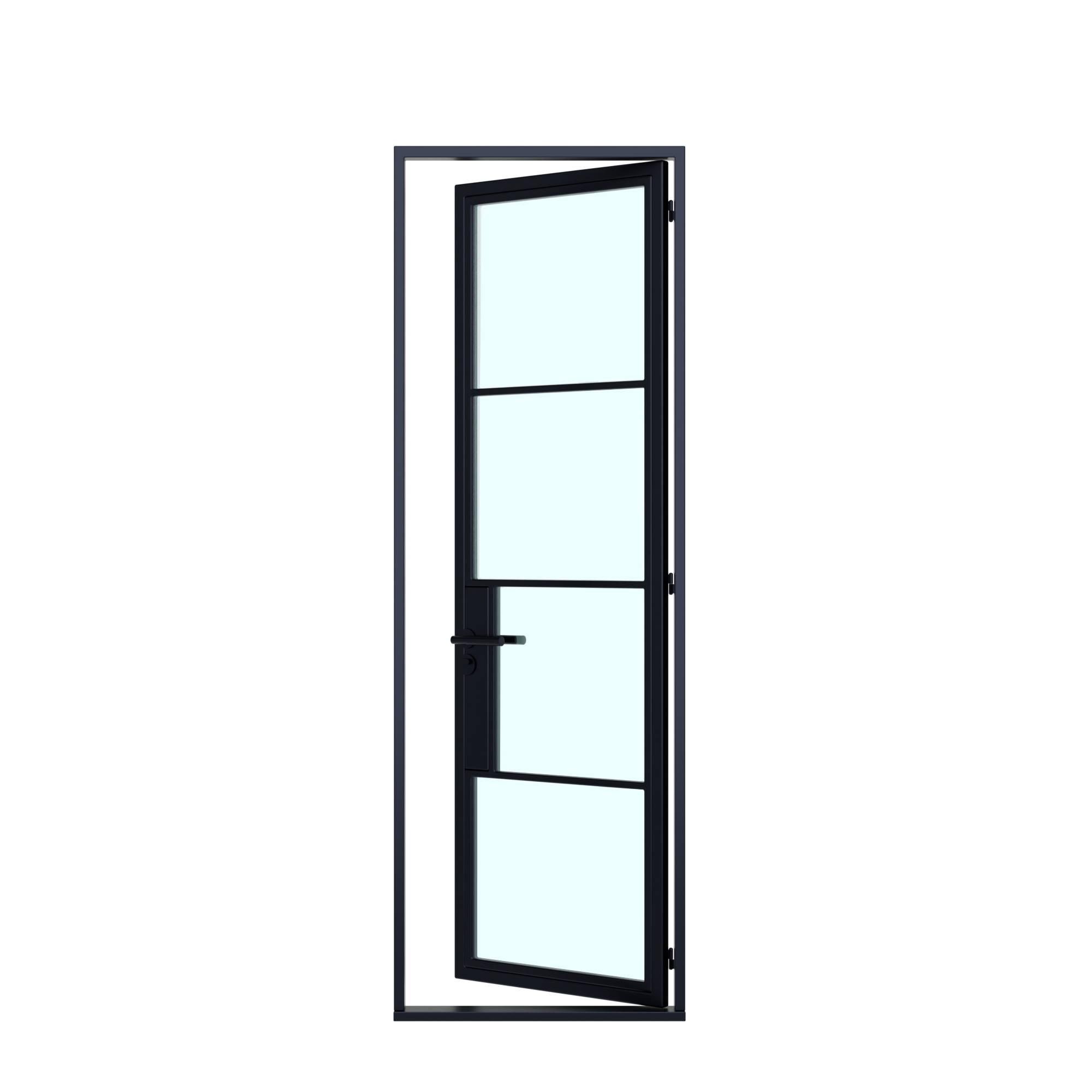 USABD 4 Lite Modern Single Steel Door