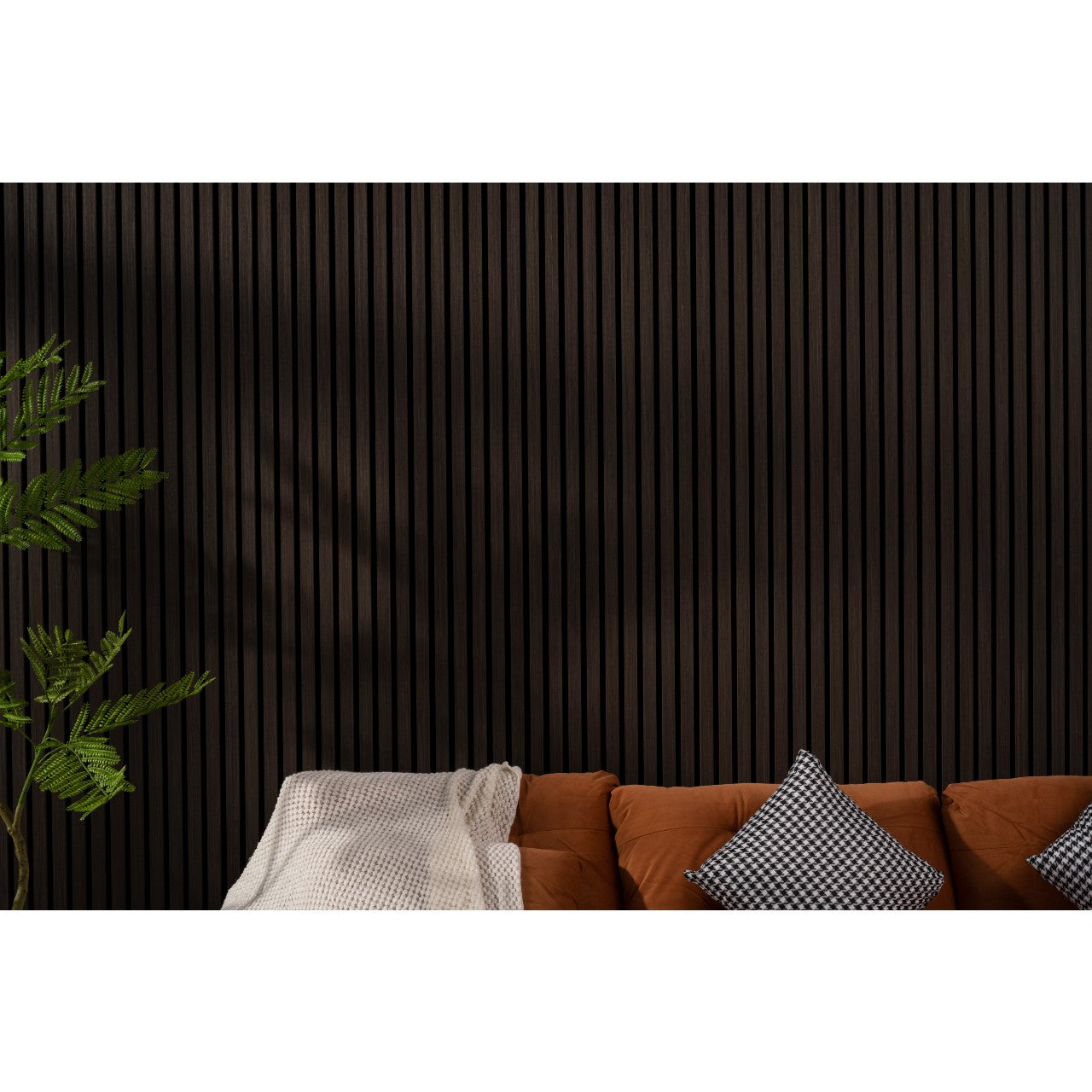 Luxury Acoustic Wall Panel, Smoked Oak