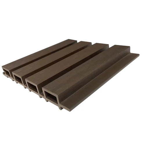 Fluted Slat Wall Panel Brown Walnut