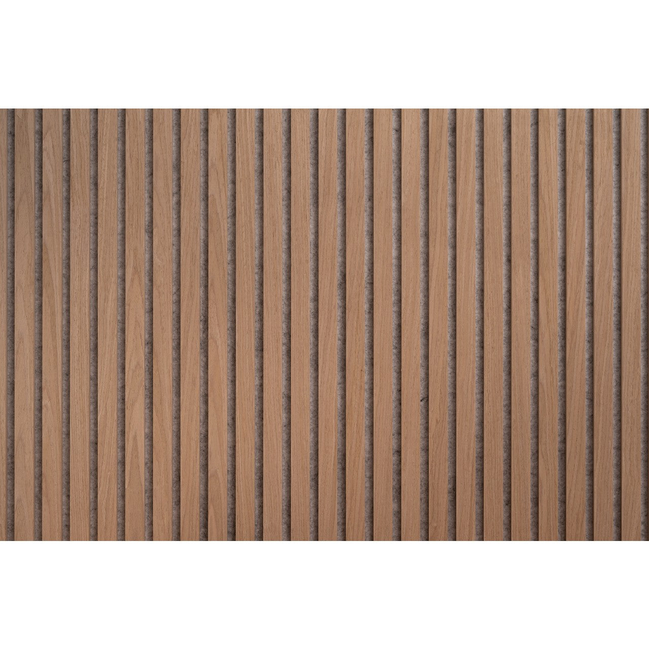 Luxury Acoustic Wall Panel, White Oak & Grey Felt