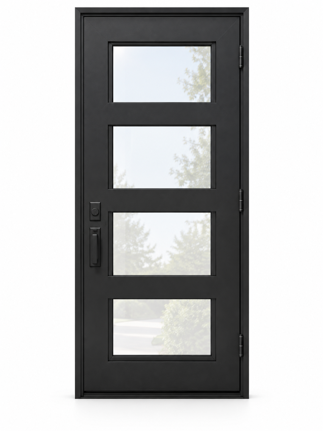 Framed 4 Lite Single Steel Door — studio design visualization