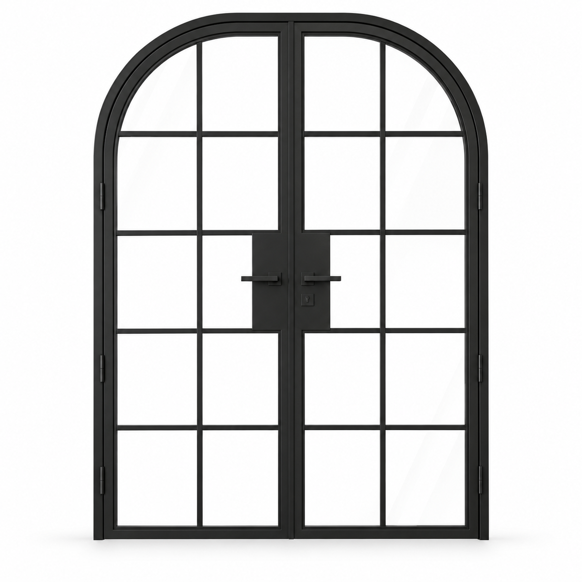 10 Lite Steel Pantry Round Top French Double Door on a white background — product visualization