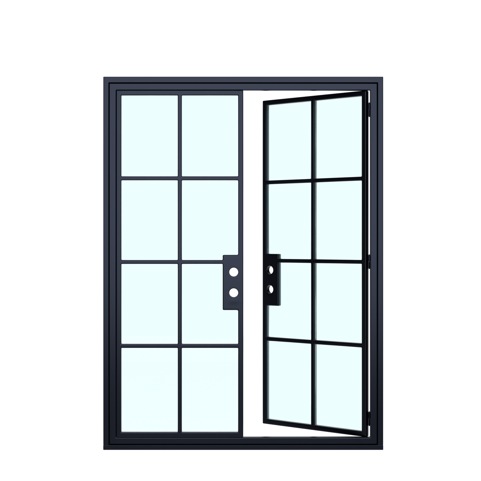 Lite 8 - Double | Steel French Door 60 x 120"