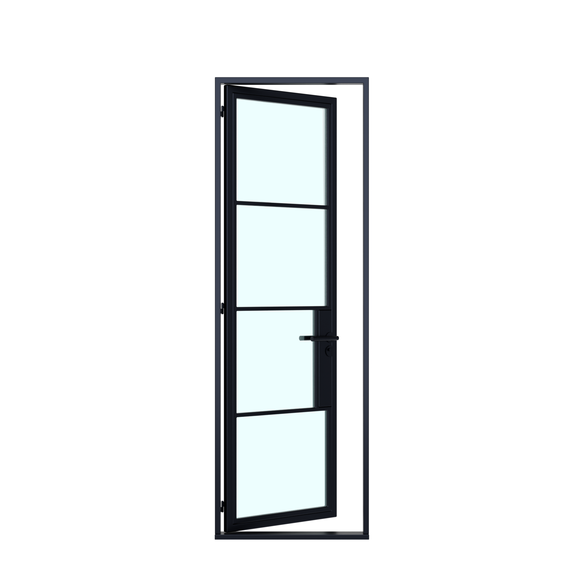 image of 4 Lite Modern Single Steel Door