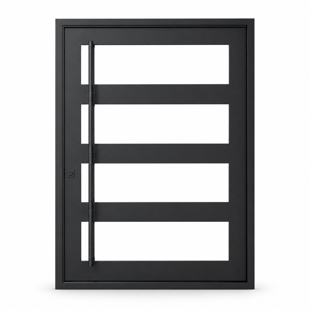 Knox Pivot - Flat Steel Door on a white background — product visualization