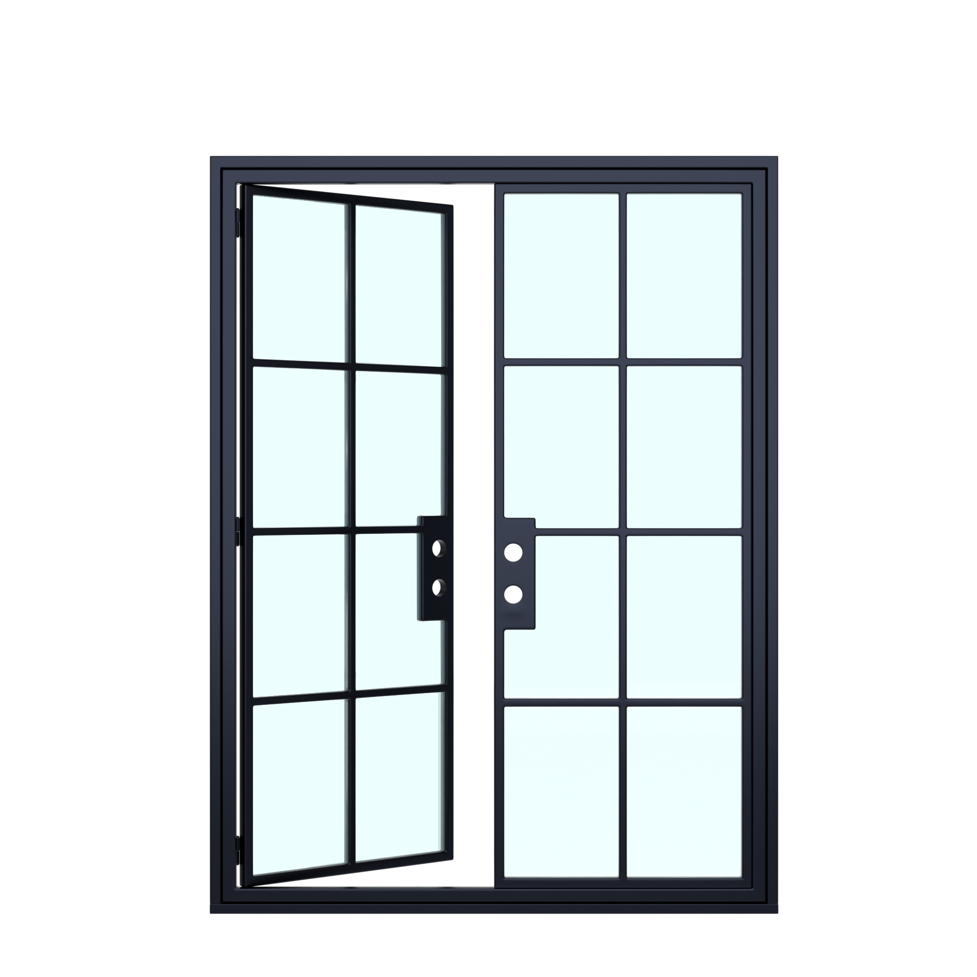 Lite 8 - Double | Steel French Door 60 x 120"