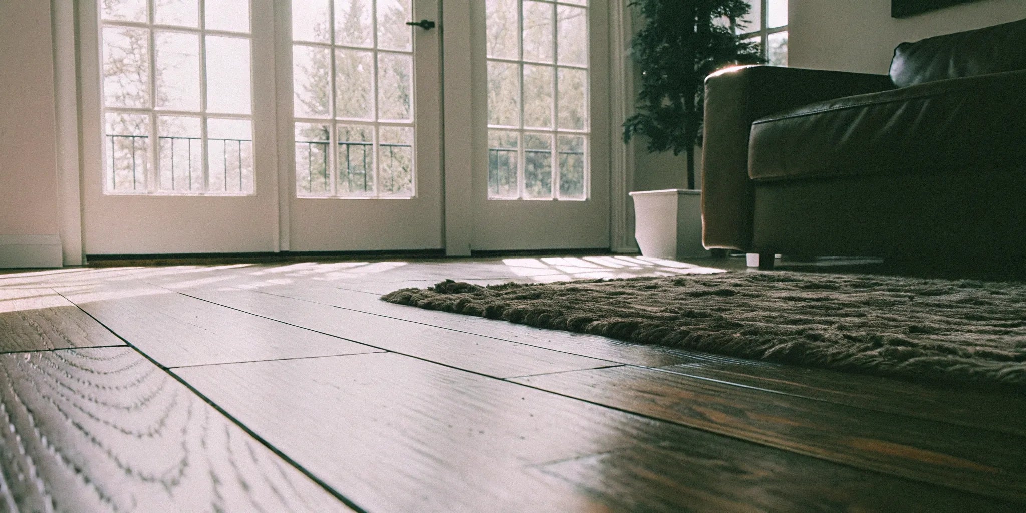 12-inch wide engineered hardwood flooring.