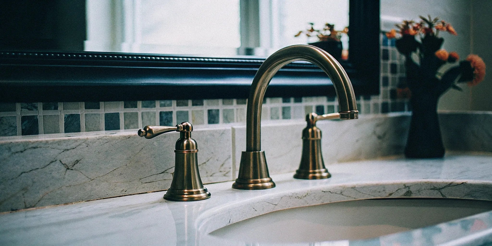 Durable brass bathroom faucet.