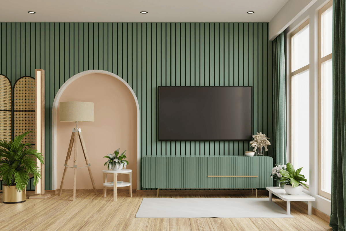 WPC Wall panels green color